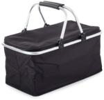 Ikonka Összecsukható alukeretes hűtőtáska, 35 L, 48 x 28 x 22 cm, fekete, IK (HM-02729)