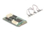 Delock Mini PCIe -> 4x RS-232 port hátlapi kivezetés (95278) (95278)
