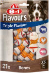8in1 4x21db 8in1 Triple Flavour XS rágócsontok kutyasnack 3+1 ingyen