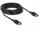 Delock PoweredUSB 12 V kábel 5m fekete (85496) (85496)