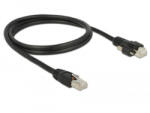 Delock RJ45 Cat. 6 S/FTP kábel 1m fekete (85667)