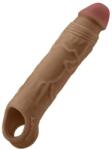 SHAFT Sheath Model F Size 1 7.8 Inch Liquid Silicone Sleeve Oak