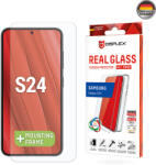 Displex - Prémium [Csomag] Valódi Üveg + Tok - Samsung Galaxy S24 - Átlátszó üvegfólia