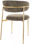 SIGNAL MEBLE Elton Raven Étkezőszék Szövet Olívazöld/Arany (SIG-ELTONRZLOL) - pepita
