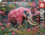 Educa Puzzle Educa din 1000 piese - Elefant cu motiv floral (EDU20229) Puzzle