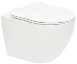 S-Line Pro Wc soft close ülőkével felakasztható fehér fényes felülettel hátsó kifolyással WC01R
