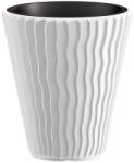 Prosperplast Ghiveci de flori SANDY + insert alb 29, 7 cm