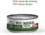 Fresh Farm Shreddet Fillet, cu mistret si pui in sos, hrana umeda pentru pisici, fara cereale, 85 gr