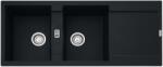 Franke Chiuveta bucatarie Franke Maris MRG 621 cu doua cuve, 1160x500mm, fragranite, Matte Black (114.0630.884) Chiuveta