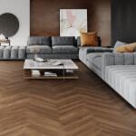 Falquon Parchet SPC The Floor Herringbone 6 mm Stejar ton mediu P6005