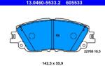 ATE Set placute frana ATE 13.0460-5533.2 (13.0460-5533.2)