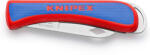 KNIPEX Сгъваем нож за електротехници, синьо-червена ръкохватка 120мм, - K162050SB (K162050SB)