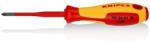 KNIPEX Отвертка PH 1 Slim, VDE 1000V жълто-червена ръкохватка 187мм, - K982401SL (K982401SL)