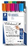 STAEDTLER Lumocolor® 351 Táblamarker Készlet - 2 mm, Kúpos, 10 Különböző Szín (351 B10)