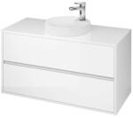 Cersanit Mobilier baza cu blat inclus Cersanit Crea 2 sertare alb lucios 100 cm (S924-006)