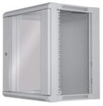 Manhattan Rackszekrény - 19" fali kivitel (12U, 635 (h) x 570 (w) x 450 (d) mm, Flatpack, Szürke) (711876) - digitalgo