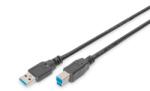 ASSMANN ASSMANN Electronic AK-300115-018-S USB kábel USB 3.2 Gen 1 (3.1 Gen 1) 1, 8 M USB A USB B Fekete (AK-300115-018-S)