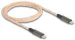 Delock 88288 USB kábel USB 2.0 1, 2 M USB C Fekete, Réz, Szürke, Átlátszó (88288)