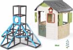 Smoby Set căsuță și cățărătoare cu 4 etaje Giant Kraxxl Life Jura Lodge Smoby extensibilă cu hrănitoare pentru păsări (SM810504-16) Casuta pentru copii