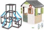 Smoby Set căsuță și cățărătoare cu 3 etaje Tower Kraxxl Life Jura Lodge Smoby extensibilă cu hrănitoare pentru păsări (SM810504-15) Casuta pentru copii
