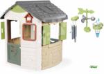 Smoby Set căsuță și stație meteorologică Life Jura Lodge Smoby extensibilă cu hrănitoare de păsări și sonerie de vânt anemometru și pluviometru (SM810504-4) Casuta pentru copii