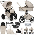  MUUVO KÉSZLET Babakocsi Quick Boho Beige szett 2v1 + CYBEX Aton B2 i-Size + alap (VP-F188554)
