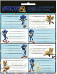  Sonic a sündisznó Speed füzetcímke 16 db-os (GIM77540046)