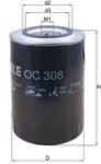 MAHLE Filtru ulei MAHLE OC308 (OC308)