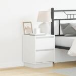 vidaXL Нощен шкаф 2 бр. Бяло 39 x 34, 5 x 50 см Инженерна дървесина (869611)