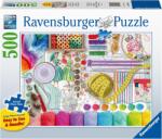 Ravensburger Puzzle Ravensburger din 500 XXL piese - Stație de brodat (7016440) Puzzle