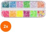 Luxorise Set 2 x Strasuri Unghii Luxorise, Party Glow, 12 Modele (TOT-2xTBY-L2789)