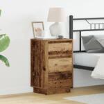 vidaXL Нощен шкаф Старо дърво 39 x 34, 5 x 65 см Инженерна дървесина (869632)