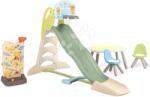 Smoby Csúszda pihenőrésszel a játszófalnál kosarasoknak Toboggan XL Slide Life Smoby 230 cm csúszófelület vízsugárral (SM810254-E)