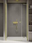 NEW TRENDY New Soleo Light Gold zuhanyajtók 110 cm dönthető arany csiszolt/átlátszó üveg D-0941A-WP (D0941AWP)