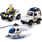 Mix DICKIE TOYS Fireman Sam - Figura és 3 rendőrjármű