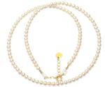  Colier din Perle de Cultura Rotunde 3, 8x3, 8 mm - Eleganta si Stralucire Divina - Accesorii de Gold Filled - 1 Buc