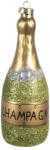 Clayre & Eef Set 12 ornamente sticla multicolora brad Sampanie 5x14 cm (6GL4345deco)