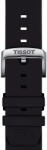 Tissot Curea neagră din silicon Tissot T852.047. 179