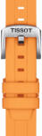 Tissot Curea din silicon portocaliu Tissot T852.047. 452