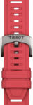 Tissot Curea din silicon Tissot T852.049. 243 21mm, roșu