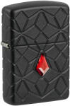 Zippo Brichetă Zippo 46756 Deep Carve Armor with Red Crystal (46756) Bricheta