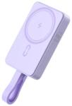 ROMOSS WMS10 10000mAh 30W Powerbank, lila, mágneses vezeték nélküli töltés, mérete 10, 4x6, 7x2, 05cm (ROM76)