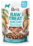 Brit Recompensa caini Raw Treat Freeze Dried Skin Coat 40 g peste si pui liofilizat cu probiotice