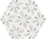 PAMESA CERAMICA Járólap, Pamesa Atrium Alpha Hex. Mix Azul 25, 8x29cm - mozaikkeramia