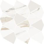 Cersanit Dekorcsempe, Cersanit Gold Wish White Mosaic Glossy Rect 29, 7X29, 7cm Mozaik