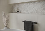 Cersanit Dekorlap, Cersanit Foggy Night Wall Light Grey Inserto Satin Rect 2x29, 8X59, 8cm - zuhanykabin