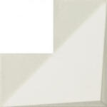 Tubadzin Dekorcsempe, Tubadzin Wall Tile Coma White str. 20x20 cm - zuhanykabin