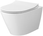 Cersanit City Pro Oval Vortex fali wc lassú záródású ülőkével szett S701-883 (S701-883)