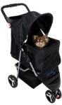 TRIXIE Buggy 47 x 100 x 80 cm cărucior pentru câini și pisici, negru