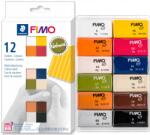 FIMO Hőre keményedő massza, Fimo Natural szett 12 szín "Natural" 25 g (S 8023 C12-4)